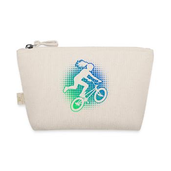 Geschenkidee für die BMX-Riderin mit Freestyle-BMX - Bio-Täschchen - Natur - Vorne