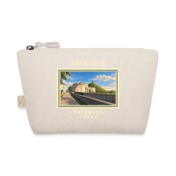 Belgien Waterloo Vintage Reisemarke - Bio-Täschchen - Natur - Vorne
