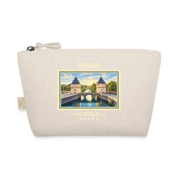 Belgien Kortrijk Vintage Reisemarke - Bio-Täschchen - Natur - Vorne