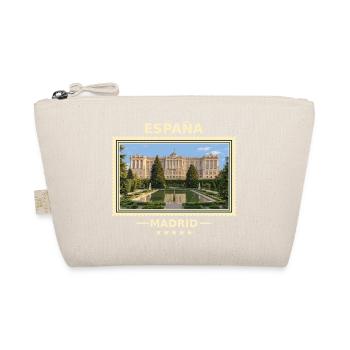 Spanien Madrid Vintage Reisemarke - Bio-Täschchen - Natur - Vorne