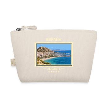 Spanien Alicante Vintage Reisemarke - Bio-Täschchen - Natur - Vorne
