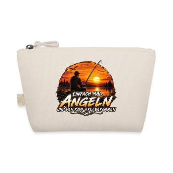 Einfach Angeln Kopf frei - Bio-Täschchen - Natur - Vorne