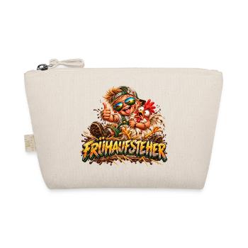 Frühaufsteher Held - Bio-Täschchen - Natur - Vorne