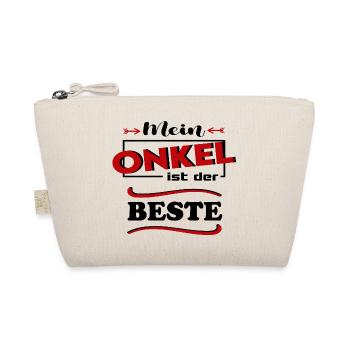 Mein Onkel ist der beste Baby Sprüche Familie Kind - Bio-Täschchen - Natur - Vorne