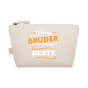 Mein Bruder der beste Baby Sprüche Familie Kind - Bio-Täschchen - Natur - Vorne