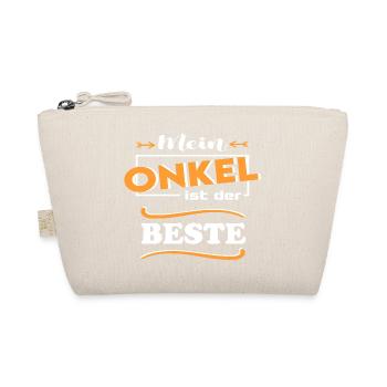 Mein Onkel ist der beste Baby Sprüche Familie Kind - Bio-Täschchen - Natur - Vorne