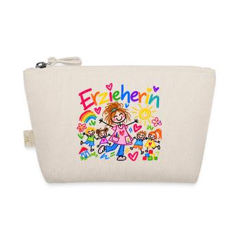 Erzieherin Kindergarten Beruf Geschenk Doodle - Bio-Täschchen - Natur - Vorne