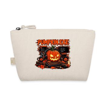 PUMPKIN.EXE – Halloween Gamer & IT Kürbis - Bio-Täschchen - Natur - Vorne