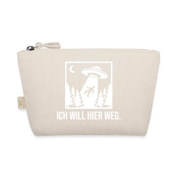 Ich will hier weg UFO - Bio-Täschchen - Natur - Vorne