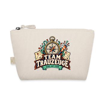 Team Trauzeuge – Kurs auf Feier - Bio-Täschchen - Natur - Vorne