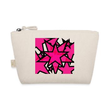 Kaleidoskopische Sternenexplosion Pink - Bio-Täschchen - Natur - Vorne