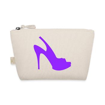 Violette Stiletto Silhouette - Bio-Täschchen - Natur - Vorne