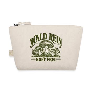 Wald rein – Kopf frei | Pilz & Natur Spruch - Bio-Täschchen - Natur - Vorne