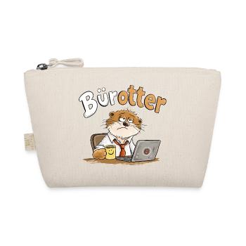 Bürotter Otter Büro Humor Kaffee Arbeit Montag - Bio-Täschchen - Natur - Vorne