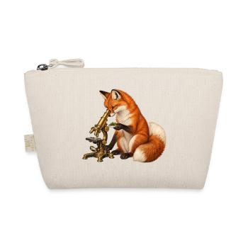 Fuchs mit Moos und Mikroskop - Bio-Täschchen - Natur - Vorne