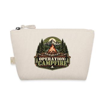 Operation: Campfire – Retro-Lagerfeuermotiv - Bio-Täschchen - Natur - Vorne