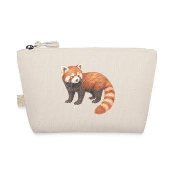 Roter Panda süßes Waldtier - Bio-Täschchen - Natur - Vorne
