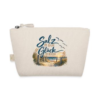 Salz im Haar Glück im Herzen - Bio-Täschchen - Natur - Vorne