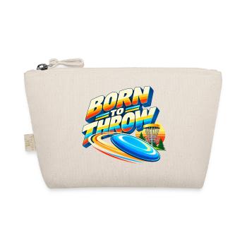 Born to Throw Frisbee - Bio-Täschchen - Natur - Vorne