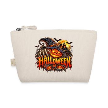 Halloween Kürbis mit Krallen - Bio-Täschchen - Natur - Vorne