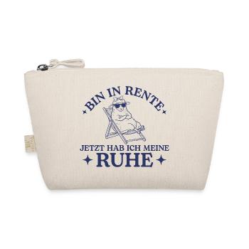 Rente hab ich meine Ruhe Rentnerin Schaf - Bio-Täschchen - Natur - Vorne