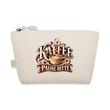 Kaffeeliebe mit Ruhe Geschenk für Kaffeeliebhaber - Bio-Täschchen - Natur - Vorne