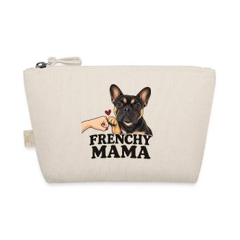 Frenchi Mama – Französische Bulldogge - Bio-Täschchen - Natur - Vorne