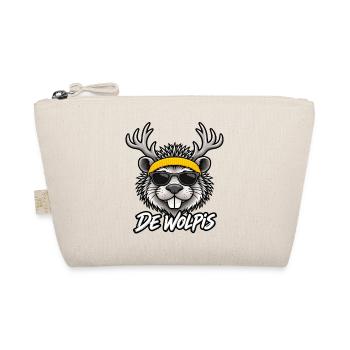 Wolpis Graffiti-Wolf mit Sonnenbrille - Bio-Täschchen - Natur - Vorne