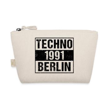 Techno Berlin T-Shirt - Bio-Täschchen - Natur - Vorne