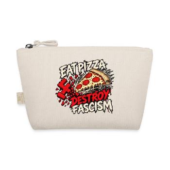 Eat Pizza Destroy Fascism - Bio-Täschchen - Natur - Vorne