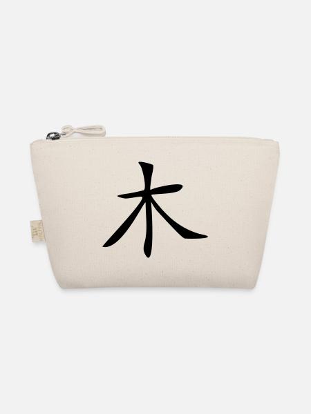 Tree - Kanji - Organic Pouch - nature - Front