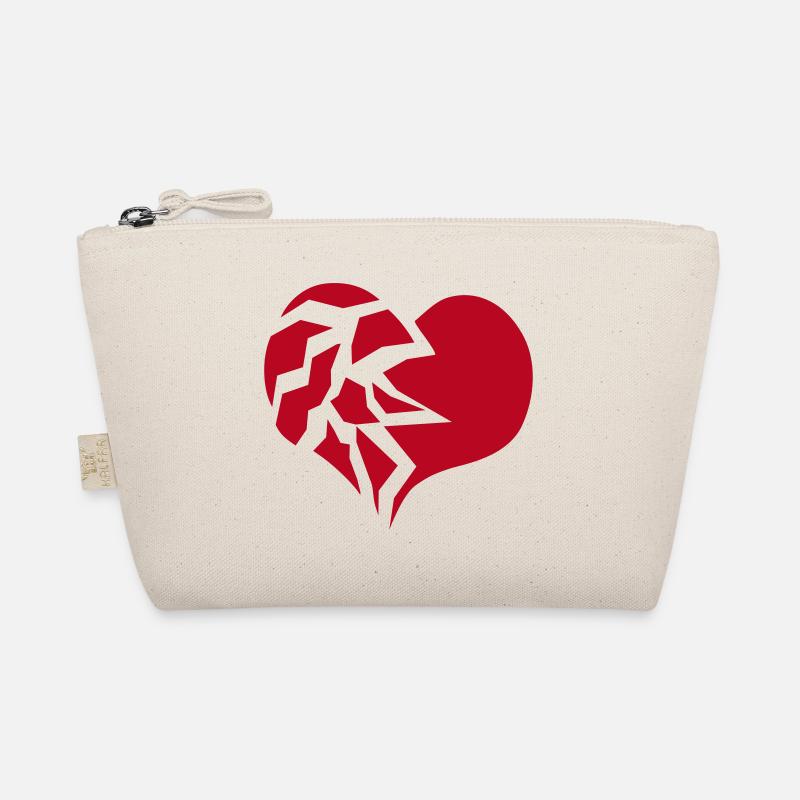 Broken Heart - Bio-Täschchen - Natur