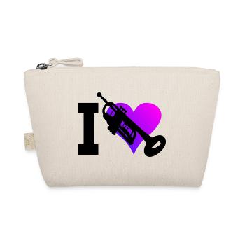 Trumpet Playing Trumpet Player Men's TrumpetSp - Organic Pouch - nature - Front