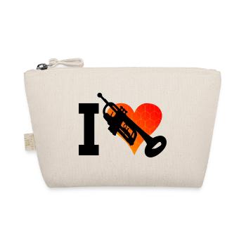 Men's Trumpet Playing Trumpet Trumpets Players - Organic Pouch - nature - Front