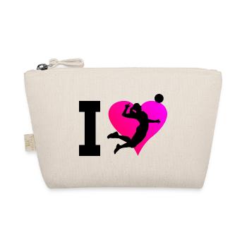 Herren Damen Volleyballer Volleyballspieler - Bio-Täschchen - Natur - Vorne
