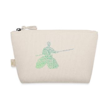 Martial Arts Women Aikidoka Aikido Martial Arts - Organic Pouch - nature - Front
