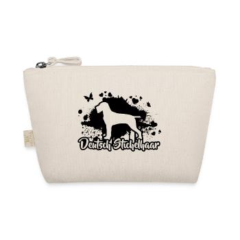DEUTSCH STICHELHAAR Hunde Jagdhund Wilsigns - Bio-Täschchen - Natur - Vorne