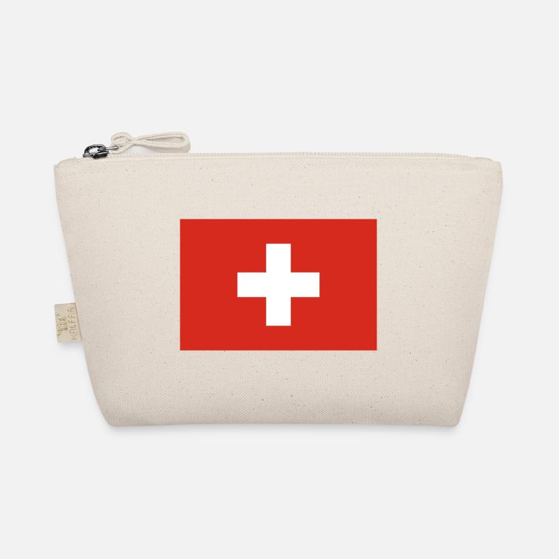 Schweizer Flagge Bio-Täschchen