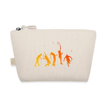 Men's Women's Tennis Tennis Player Playing Tennis - Organic Pouch - nature - Front