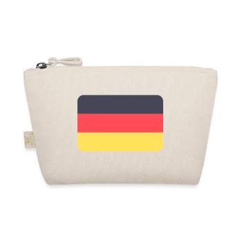 Abstrakte deutsches Flaggenmuster - Bio-Täschchen - Natur - Vorne