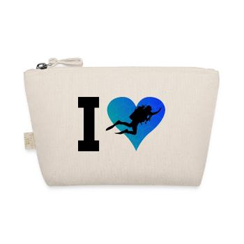 Herren Taucher Tauchen Scuba Tauchen Scuba Taucher - Bio-Täschchen - Natur - Vorne