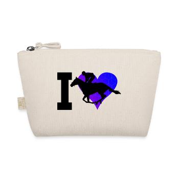 Horse Riding Racing Horse Riding Show Jumping - Organic Pouch - nature - Front