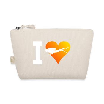 Diver Diver Free Dive Scuba Diving Ladies - Organic Pouch - nature - Front