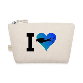 Men Scuba Diver Diver Scuba Divers - Organic Pouch - nature - Front