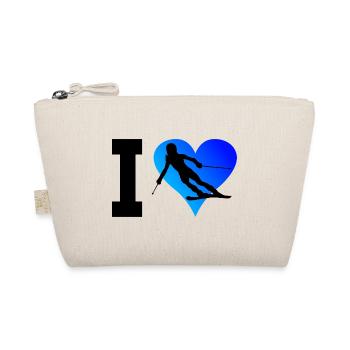 Winter Sports Stunt Ski Freestyle Skiers - Organic Pouch - nature - Front