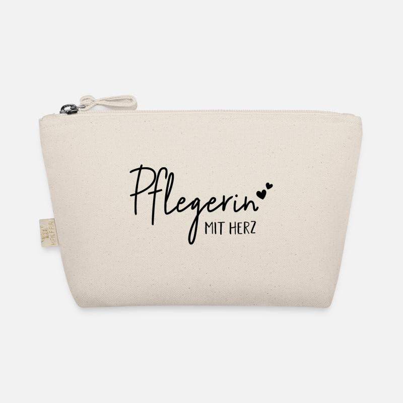 Pflegerin mit Herz - Geschenkide Bio-Täschchen