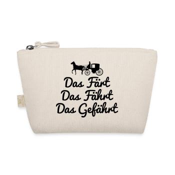 Das Pferd fährt Kutsche - Bio-Täschchen - Natur - Vorne