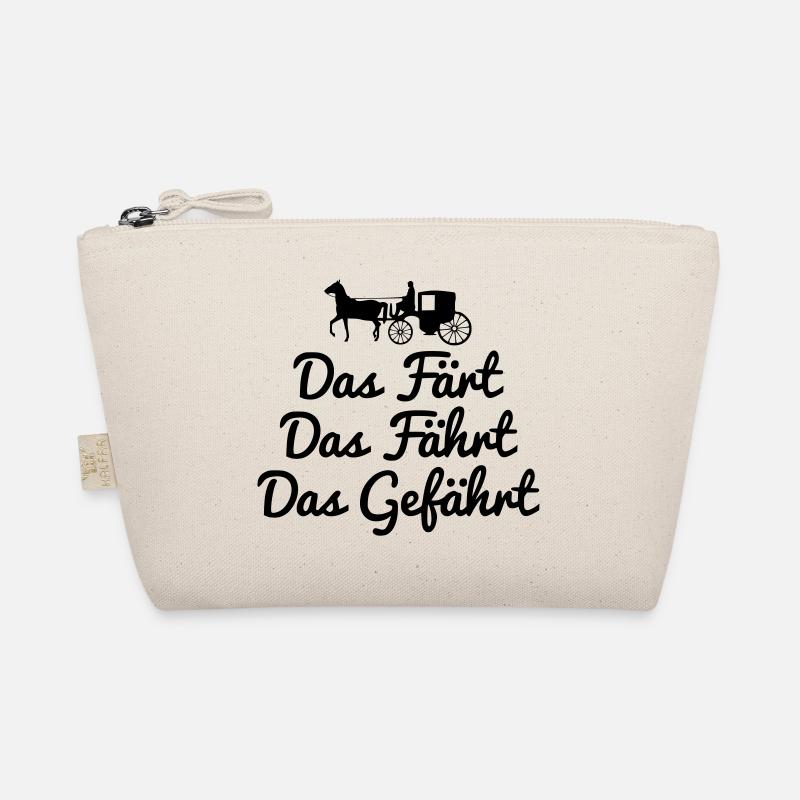 Das Pferd fährt Kutsche - Bio-Täschchen - Natur