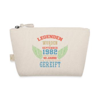 September 1982 - 40. Geburtstag Geschenk. Awesome. - Bio-Täschchen - Natur - Vorne