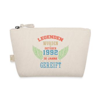 Oktober 1992 - 30. Geburtstag Geschenk. Deutsch. - Bio-Täschchen - Natur - Vorne